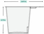 3/4 Cup (6 Oz. | 175 mL) Short Handle Scoop for Measuring Coffee, Pet Food, Grains, Protein, Spices and Other Dry Goods (Pack of 1)