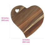 Heart Shaped Charcuterie Board - Heart Charcuterie Board Chautierre Board Brisket Cutting Board Charcuterie Meat And Cheese Platter Unique Cheese Board Wooden Cutting Board Cool Cutting (Acacia Wood) - view 3