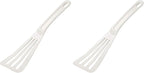 Mercer Culinary Hell's Tools Hi-Heat Slotted Spatula, 12 Inch x 3.5 Inch, White (Pack of 2)