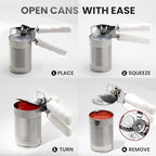 Manual Can Opener Heavy Duty Patented Stainless Steel, White - view 6