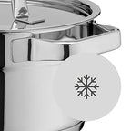 Compact Cuisine Water Bath Bowl 20 cm Stackable Mixing Bowl for Water Bath, Cromargan Polished Stainless Steel, Dishwasher Safe - view 6