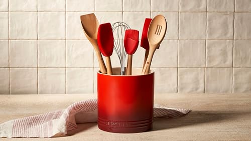 Stoneware Signature Utensil Crock, 2.7 qt., Shallot - view 5