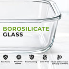 Glass Storage Containers with Lids, Premium BPA Free 36oz - view 4