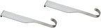 Mercer Culinary Single Hooks For Magnet Bar, Silver, 2 Pack