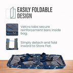 Extra Large Utility Tote Bag - Oversized Collapsible Beach Bag - Anchor - view 6