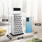 Cheese Grater, 4-Sided Box Grater for Cheese, Vegetable & Fruit - view 2