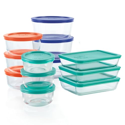 Simply Store (12-Pack) Glass Food Storage Containers Set