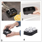 CHIYAN 3D Skull Silicone Ice Cube Mold - 2 Pack 1.9″ Easy Release Flexible Silicone Freezer Tray, Reusable Whiskey Ice Cubes Mold Skull for Party Cocktails Champagne and Drinks