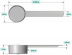 4 Teaspoon (20 mL) Long Handle Scoop for Measuring Coffee, Pet Food, Grains, Protein, Spices and Other Dry Goods (Pack of 10)