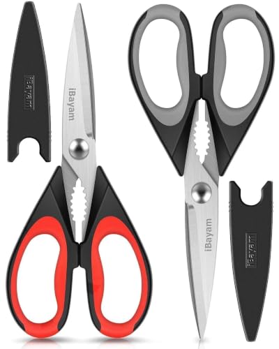 Kitchen Scissors Shears All Purpose Heavy Duty, Protective Sheath