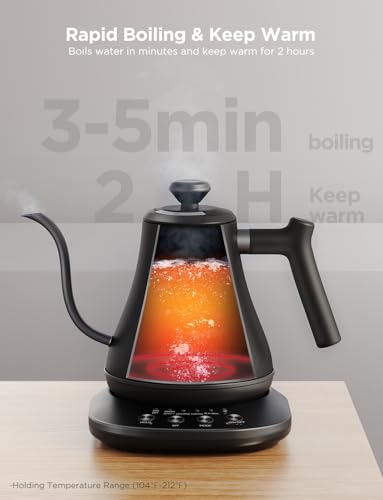 Smart Electric Kettle, WiFi Variable Temperature Gooseneck Tea Kettle - view 3