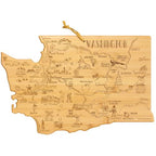Destination Washington State Shaped Cutting Board