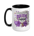 Bride Squad Wedding Crew Newspaper Front Page Girls' Trip Ceramic Mug, Black/White, 15oz