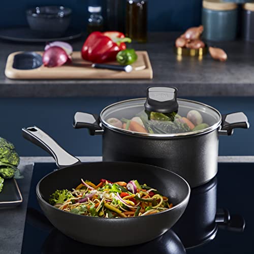Tefal Unlimited On, Premium Cookware, 24 cm Frying Pan, UK's Longest Lasting Non-stick, Heat Indicator, Induction Hob Compatible, Dishwasher Safe, Aluminium, black, G25904AZ - view 5