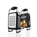 Four Sided Stainless Steel Ultra-Sharp Multi-Purpose Box Grater - Slicer, Fine, Ribbon, and Extra Coarse Blade Styles