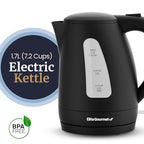 EKT8690X 1.7L Tea Kettle, 1500W BPA-Free Fast Boil, Black - view 5