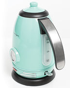 RWK150AQ Retro Stainless Steel Electric Water Kettle, Holds 1.7 Liters, Boil-Dry Protection, 360-Degree Rotating Base, Water Level Indicator Window, Perfect For Tea, Hot Chocolate, Coffee - view 5