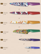 Paisley Pattern Knife Set with Cover - view 7