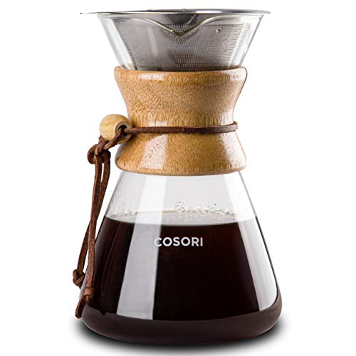 Electric Gooseneck Kettle Smart Bluetooth with Variable Temperature Control, Black & Pour Over Coffee Maker with Double-layer Stainless Steel Filter, 34 Ounce - view 5