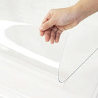 Warmstar Clear Table Cover Protector 20 x 40 Inch,1.5mm Thick Plastic Table Cover Rectangle,PVC Clear Table Protector,Desk Protector Mat for Kitchen, Dresser, Writing Desk，Dining Room Table