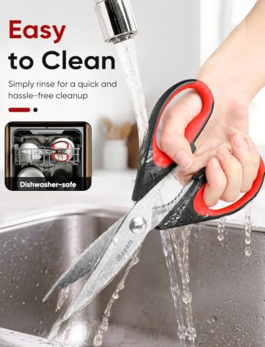 Kitchen Scissors Shears All Purpose Heavy Duty, Protective Sheath - view 6