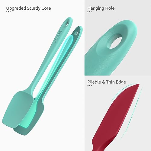 Silicone Spatula Set 600°F High Heat Resistant, 4-Pcs, Multicolor - view 6