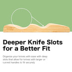 Bamboo In-Drawer Knife Block – 11 Slot, Holds 10-12 Knives - view 2