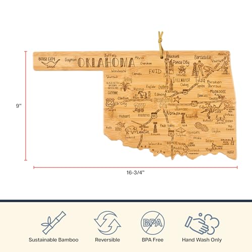 Destination Oklahoma State Shaped Cutting Board - view 4