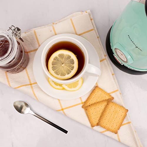 RWK150AQ Retro Stainless Steel Electric Water Kettle, Holds 1.7 Liters, Boil-Dry Protection, 360-Degree Rotating Base, Water Level Indicator Window, Perfect For Tea, Hot Chocolate, Coffee - view 6