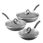A1 Series Nonstick Induction Frying Pan Set, 6-Piece, Graphite