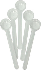 1/2 Tablespoon (1.5 Teaspoon | 7.5 mL) Long Handle Scoop for Measuring Coffee, Grains, Protein, Spices and Other Dry Goods (Pack of 5)