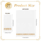 200-Pack Linen-Feel Disposable Guest Towels – Soft and Absorbent - view 4