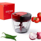By YFL home ChopLab Lite Manual Chopper | 650ml Portable Vegetable Chopper | Mini Chopper for Kitchen with Stainless Steel Blades for Chopping Onion, Ginger, Garlic, Vegetables, Herbs
