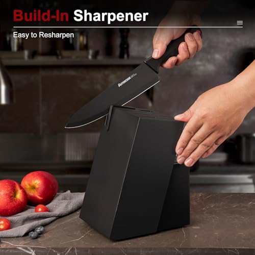 Knife Set for Kitchen with Block and Sharpener 15pcs German - view 4