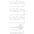 Kitchen Knives Set, Stainless steel - view 4