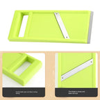 Plastic Vegetable Chip Maker with Stainless Steel Blades,Durable Yellow Vegetable Chopper,Easy to Clean,Multipurpose Potato Chip Slicer for Kitchen Cooking - view 5