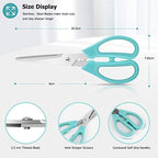 3-Color Stainless Steel Dishwasher Safe Kitchen Shears Food Scissors - view 3