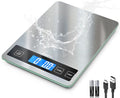 Food Scale, 33lb Kitchen Scale with 1g Precision, USB-C Rechargeable