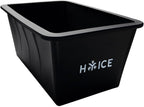 2-Pack 8 lb HYICE Ice Block Mold for Cold Plunge, blocks for cold plunge, Extra Large, ice Bath Accessories, Durable, (Total 16 lb) - Black
