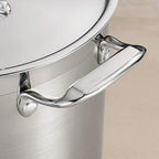 Gourmet Stainless Steel 16-Quart Stock Pot with Lid - view 4