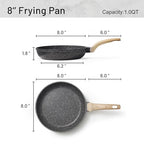 Nonstick Frying Pan, 8 Inch Classic Granite Skillet - view 2