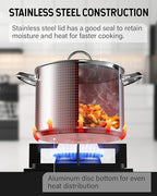 8 Quart Stainless Steel Stock Pot - Induction Compatible - view 6