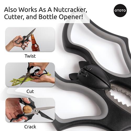 Original Elizabat Kitchen Scissors - Halloween Goth Cute Bat Kitchen Shears, Bat Scissors, Gothic Scissors Utensils - Spooky Bats Halloween Gifts, Cute Gadgets, Kitchen Gadgets - view 4