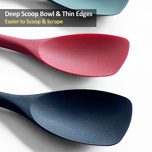 Silicone Spatula Spoon Set, 11 IN, Assorted, Spoonula Heat Resistant - view 3