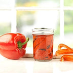 Ball Regular Mouth Mason Jars 8 oz. (12 Pack) - Half Pint Size Jars with Airtight Lids and Bands for Canning, Fermenting, Pickling, Meal Prep or DIY Decors