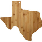 Texas State Shaped Bamboo Serving & Cutting Board