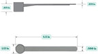 13 mL (13 CC) Long Handle Scoop for Measuring Coffee, Pet Food, Grains, Protein, Spices and Other Dry Goods (Pack of 100)