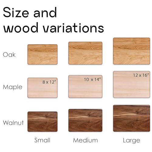 Personalized Walnut Wood Cutting Board – Custom Deer Couple Engraving with Names – 12x16 Inches – Gift for Wedding, Anniversary, Christmas, Housewarming, Mother’s Day – Great for Parents and Friends - view 2