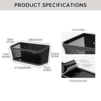 2Pcs Magnetic Spice Rack for Refrigerator, Black Magnetic Shelves - view 5