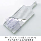 Suncraft BS-271 Cabbage Slicer, Julienne, 0.04 inch (1 mm), Fluffy Shop Finish, Wide 5.5 inches (14 cm), Wide with Safety Holder, Made in Japan, White - view 2